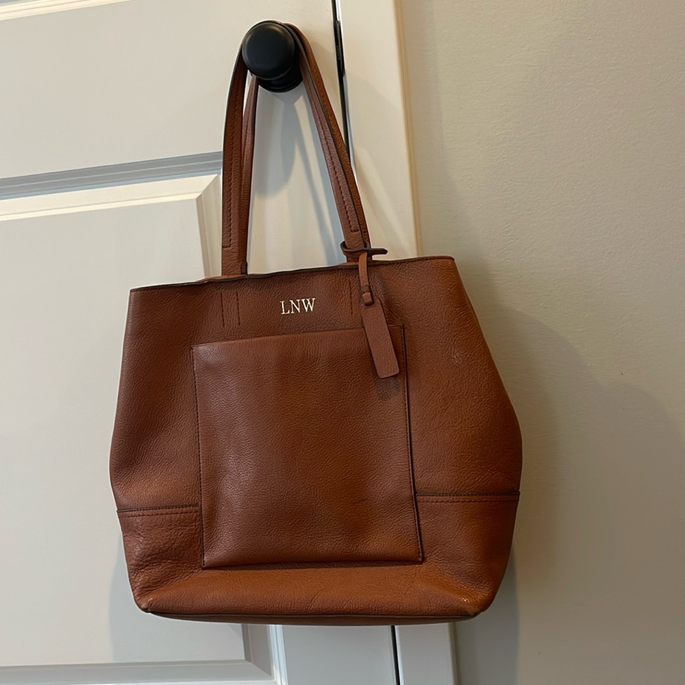 J. CREW Leather Tote Bag